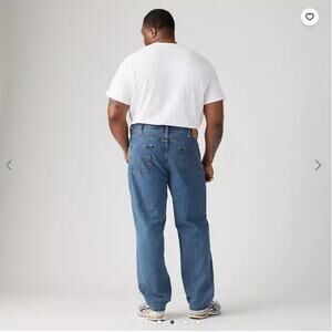 Levi's 550 Medium Stonewash Relaxed Fit Non Stretch Jeans Big & Tall Size 48x30